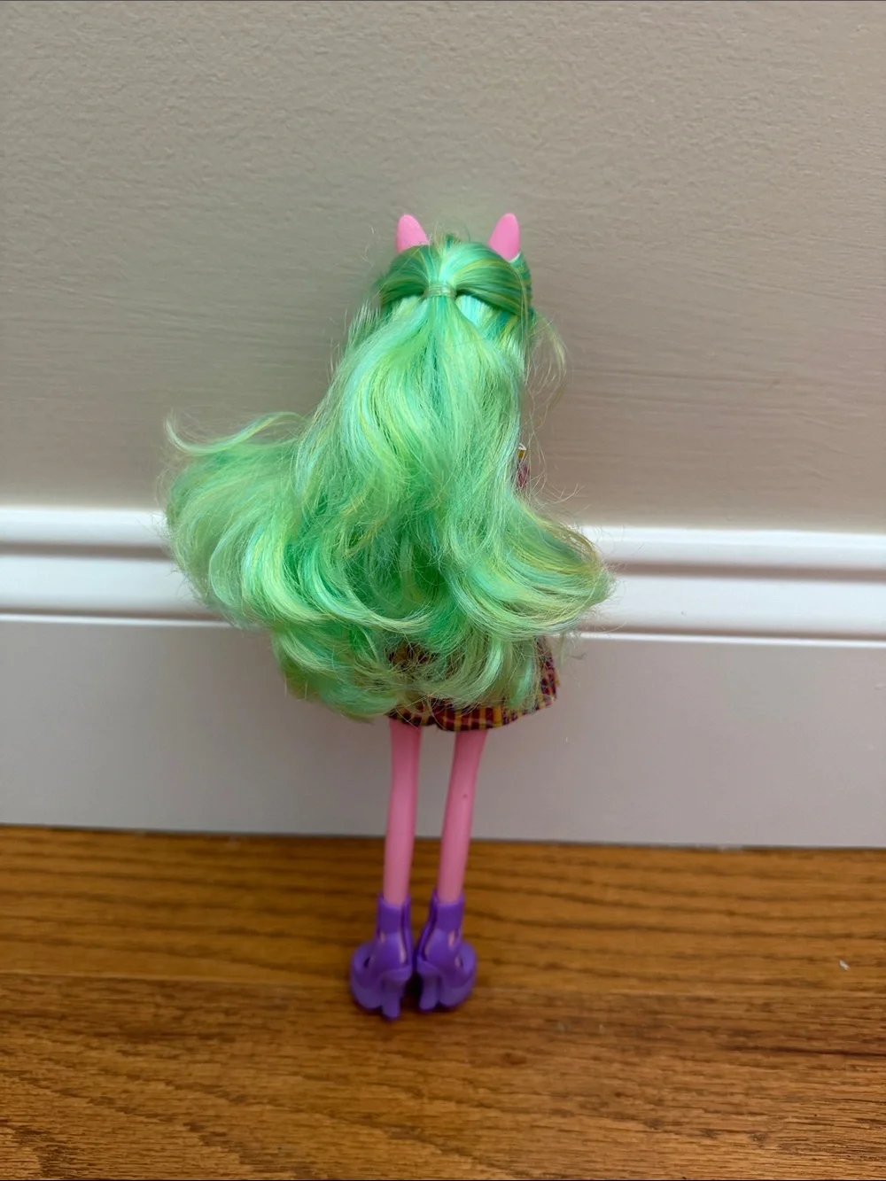Equestria Girl Doll- Lemon Zest/Pink & Green Fashion Doll with Yellow Plaid Skir